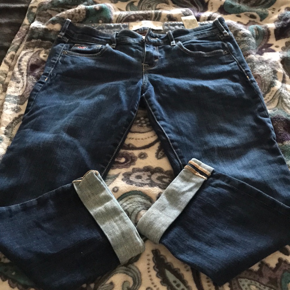 Hollister cropped jeans size 5. - Picture 4 of 4